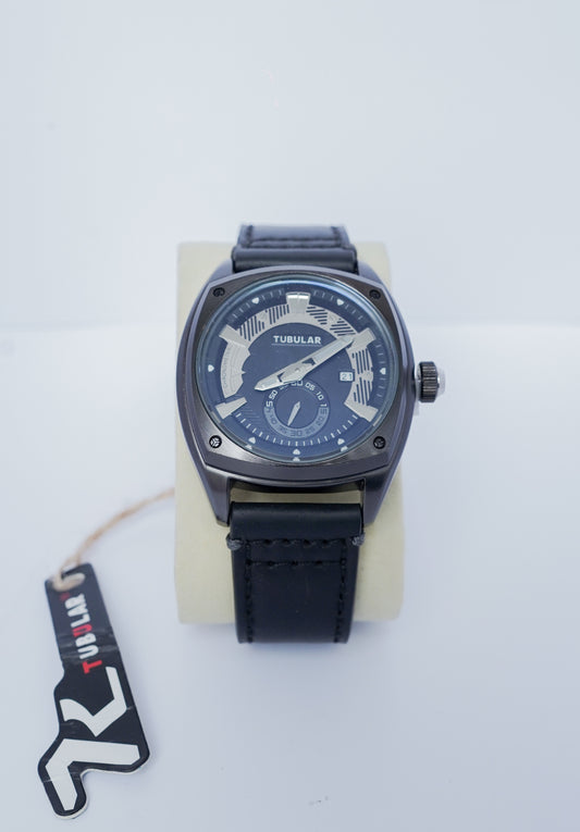 Tubular Quartz Movement watch (Black)